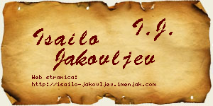 Isailo Jakovljev vizit kartica
